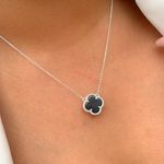 Colar de trevo Prata 925 