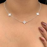 Colar trevos Prata 925