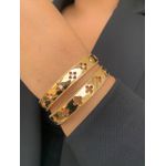 Bracelete com trevo em zircônia