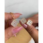 Conjunto trevo na zircônia