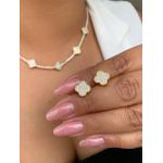 Conjunto trevo cravejado