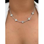 Conjunto trevo cravejado