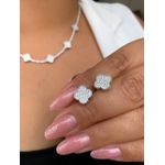 Conjunto trevo cravejado