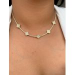 Conjunto trevo cravejado