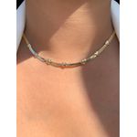 Choker Fita com Detalhe de Coração Liso 