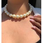 Colar aro com pérolas