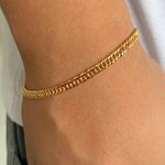 Pulseira masculina corrente grumet dupla