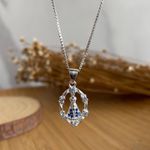 Colar Com Pingente De Nossa Senhora Aparecida Prata 925