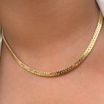 Chocker na corrente trabalhada 45cm
