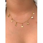colar com medalha e zircônia