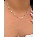 chocker de perolas delicada