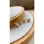 Conjunto De Borboleta Cravejada