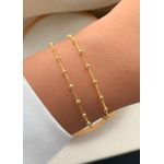 Pulseira Infantil Com Bolinhas Lisas Delicada (unitaria)