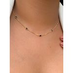 Chocker de zircônia preta