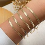 Pulseira de fita fina e delicada (unitária)