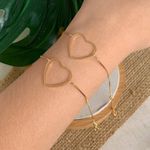 Pulseira de coração vazado (cada)