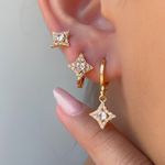 Trio de estrela cravejadas 