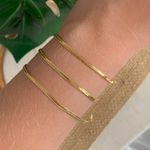 Pulseira laminada fina