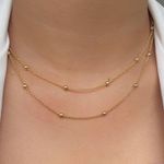 Choker de renda com esferas (cada)