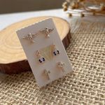  Trio de brinco religioso antialérgico 