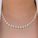 Colar de trevo trabalhado 