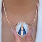 Colar cabo de aço Nossa senhora linha Premium 