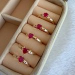 Anel Solitário com detalhes (cada)