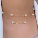 Choker de perola (cada)