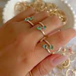 Anel regulável com zircônia (cada)