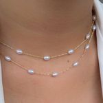 Choker 35cm com perolas (cada)