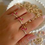 Anel regulável com zircônia (cada)