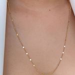 Colar alongado com detalhes 60cm 