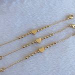 Pulseira de esfera com coração infantil (cada)