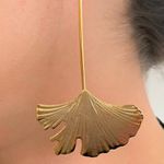 Brinco de folha de Ginkgo