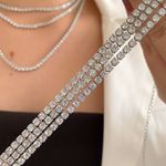 Colar Riviera no Ródio (cada)