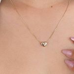 Colar com Pingente de Coração Liso 
