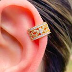 Piercing Fake Cravejado Na Micro Zirconia