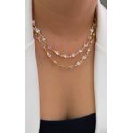 Colar Com Detalhes em Gota 
