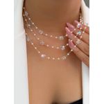 colar de perolas com borboletas (unidade)