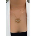 Colar Religioso Espirito Santo com Detalhes Cravejados 