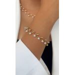 Pulseira com Esfera e Pérola 