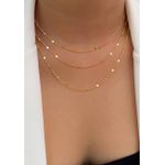 Colar com bolinhas martelada 45cm (cada)