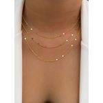 Colar com bolinhas martelada 45cm (cada)