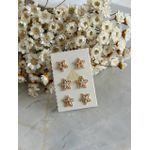 Trio De Estrelas com detalhes Vazado