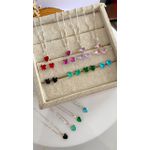Conjunto de Coração na Prata 925 