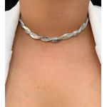 Chocker fita torcida com navetes