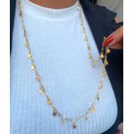 Conjunto colar alongado e brinco estrela 