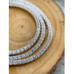Riviera 3mm na zircônia prata 925 