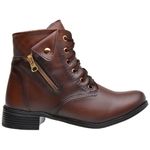 Bota Feminina Cano Curto Marrom