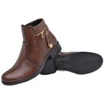 Bota Feminina Cano Curto Marrom